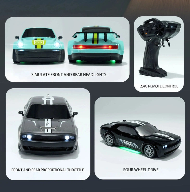 High-Speed RC Drift Car with LED Lights 1/20 - Race and Win! Teeny Pandas