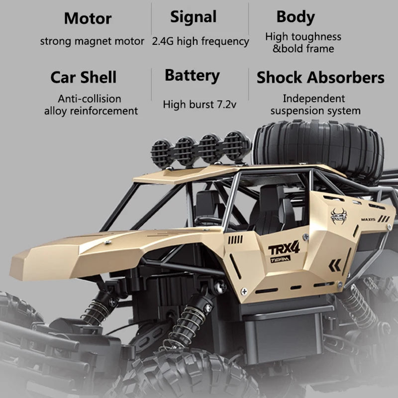 Monster RC Crawler Truck 1/16 – Rugged Off-Road Action Teeny Pandas