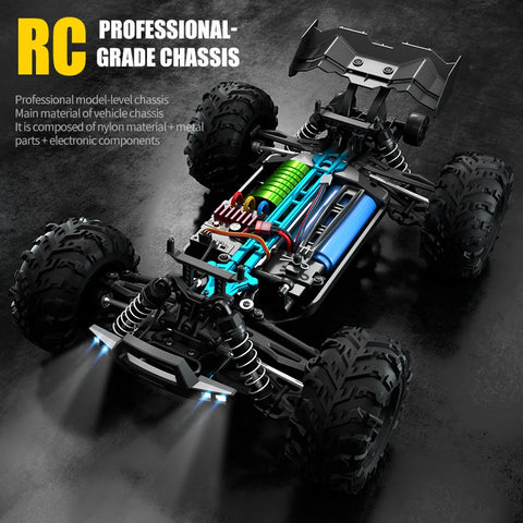 High-Speed Brushless Motor All Terrain RC Car 1/16 - Higher Efficiency for Longer Adventure! Teeny Pandas