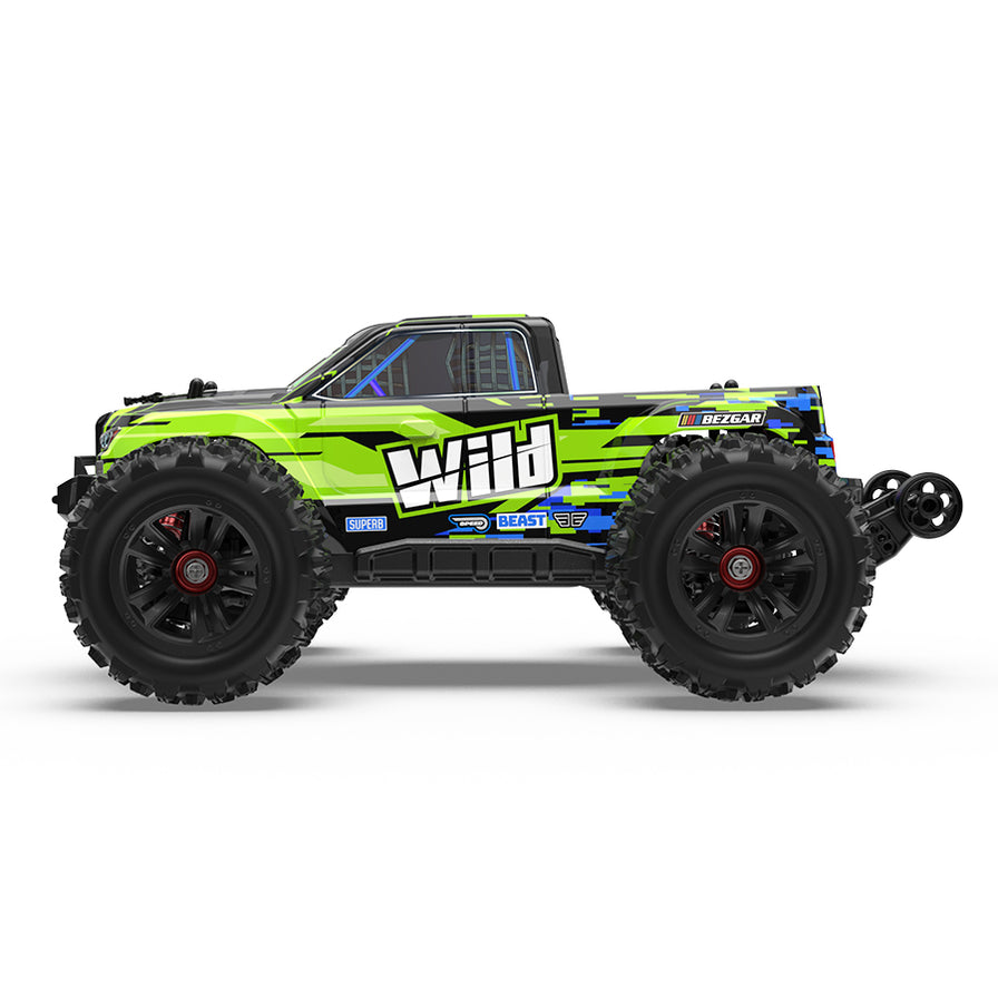 Rugged Kids RC Monster Truck 1/32- Brushless High-Speed Adventure! Teeny Pandas