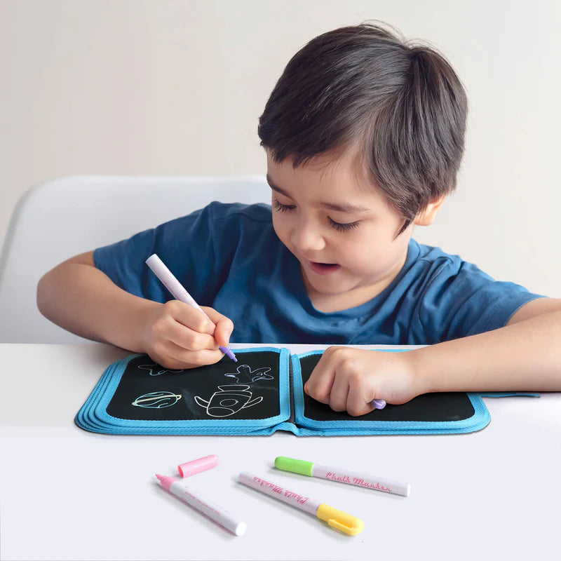 Reusable Kids' Doodle Book - Erasable Drawing Fun Teeny Pandas