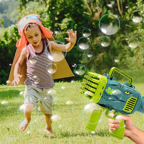 Interactive Bubble Gun for Kids - Fun & Safe Bubble Blower Teeny Pandas