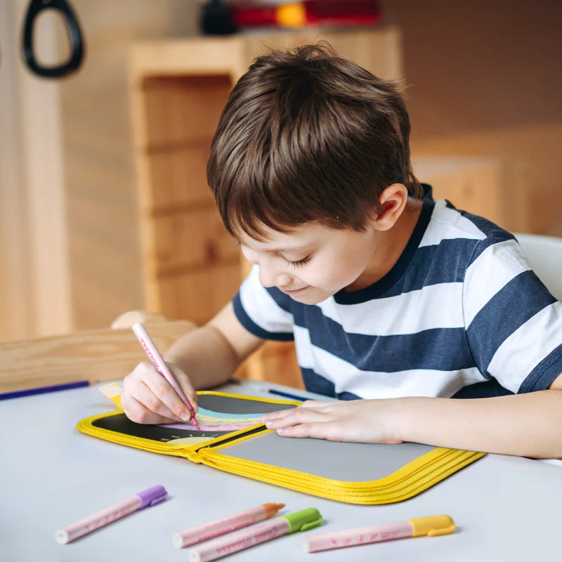 Reusable Kids' Doodle Book - Erasable Drawing Fun Teeny Pandas