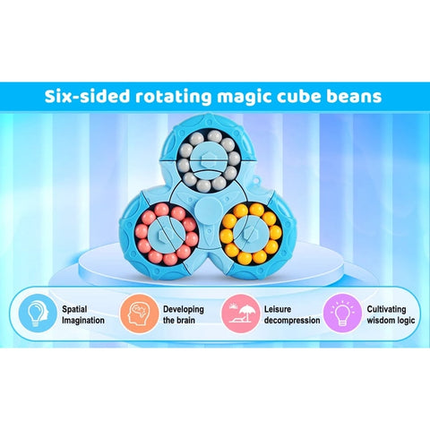 2-in-1 Rubik's Cube Magic Bean Puzzle Spinner Teeny Pandas