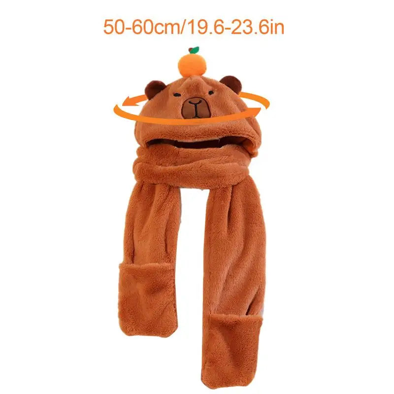 3-in-1 Kids Hoodie Scarf with Gloves - For Endless Cuddles! Teeny Pandas