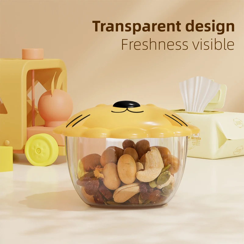 Cute Animal Snack Container for Kids – Leak-Proof & Travel-Friendly Teeny Pandas