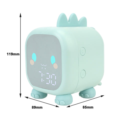 Dinosaur Kids LED Alarm Clock - With Night Light and Temperature Display
