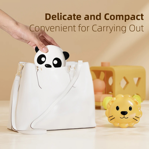 Cute Animal Snack Container for Kids – Leak-Proof & Travel-Friendly Teeny Pandas