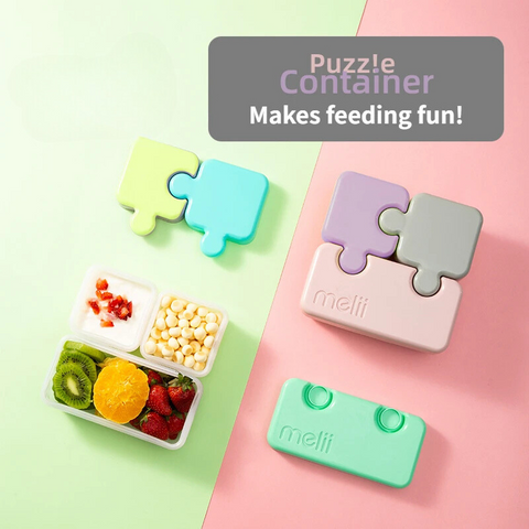 Puzzle Lunch Box for Kids – Fun, Functional & Brain-Boosting Meal Container Teeny Pandas