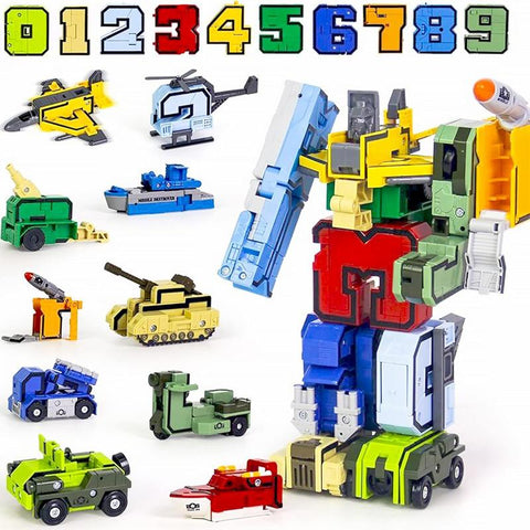 RoboNums Transforming Number Blocks Set – Educational Fun for Kids Teeny Pandas