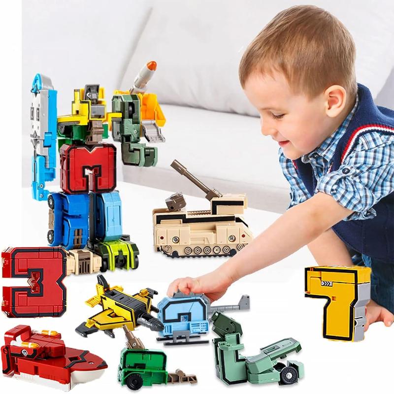 RoboNums Transforming Number Blocks Set – Educational Fun for Kids Teeny Pandas