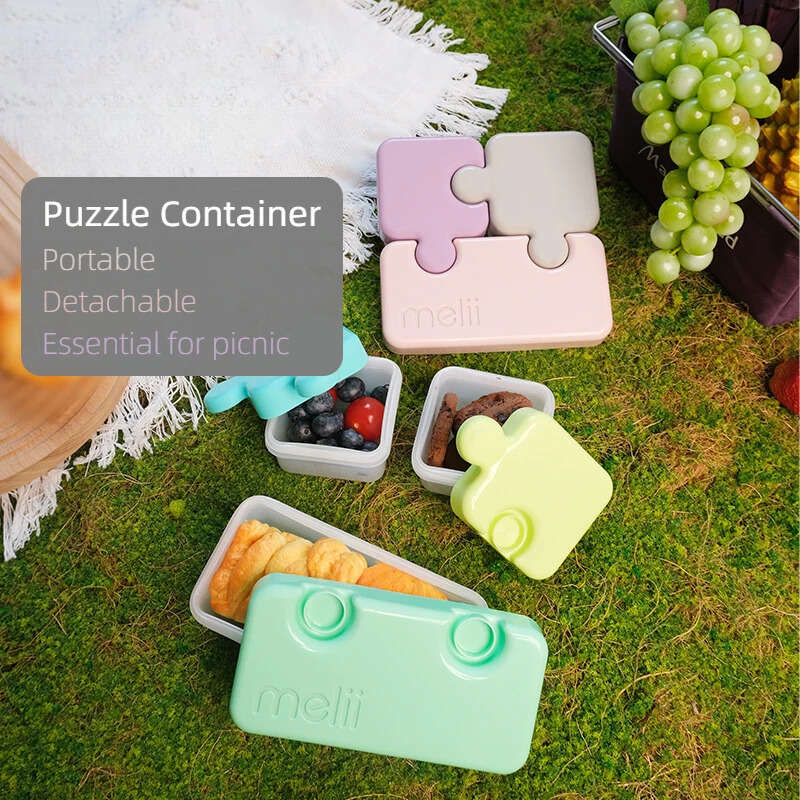 Puzzle Lunch Box for Kids – Fun, Functional & Brain-Boosting Meal Container Teeny Pandas