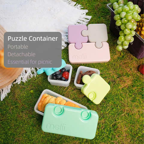 Puzzle Lunch Box for Kids – Fun, Functional & Brain-Boosting Meal Container Teeny Pandas