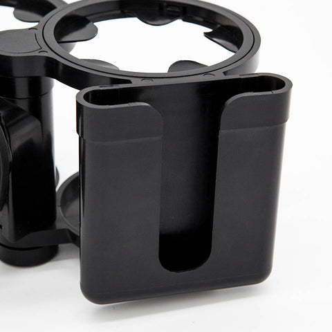 Stroller Cup Holder with Phone Support & Dual Drink Holder