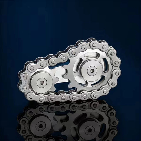 Sprockets Chain Fidget Spinner for Stress Relief and Focus Teeny Pandas