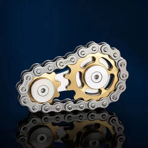 Sprockets Chain Fidget Spinner for Stress Relief and Focus Teeny Pandas