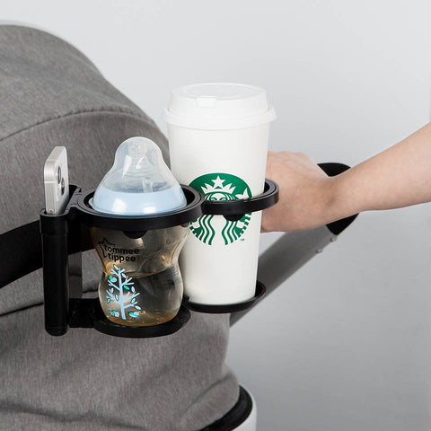 Stroller Cup Holder with Phone Support & Dual Drink Holder