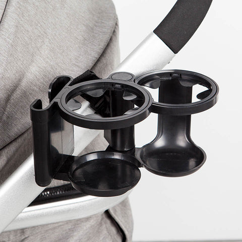 Stroller Cup Holder with Phone Support & Dual Drink Holder