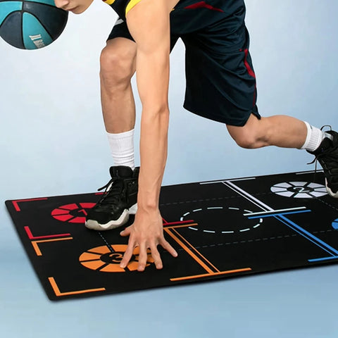Basketball Training Mat - Non-Slip Footwork Training Mat for Kids