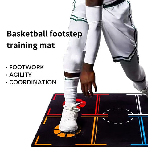 Basketball Training Mat - Non-Slip Footwork Training Mat for Kids