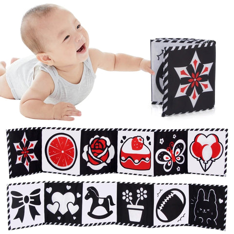 Black and White Montessori Book for Visual Stimulation Teeny Pandas