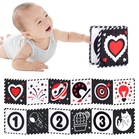 Black and White Montessori Book for Visual Stimulation Teeny Pandas
