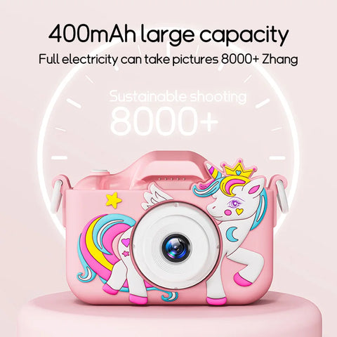 PixelCam Unicorn Kids Camera - With 1080P HD Lens and Fun Features