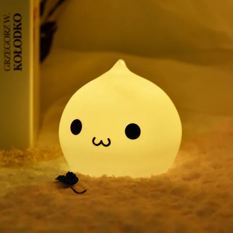Mini Cute Water Drops Baby Night Light – 7 Color Touch Control