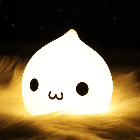 Mini Cute Water Drops Baby Night Light – 7 Color Touch Control