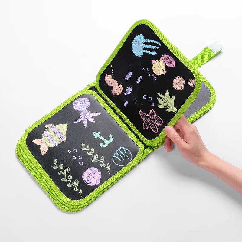 Reusable Kids' Doodle Book - Erasable Drawing Fun Teeny Pandas