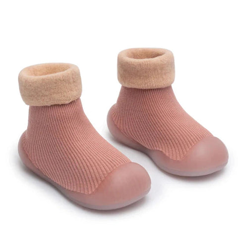 Winter Pink Sock Shoes - For Babies & Young Children Teeny Pandas
