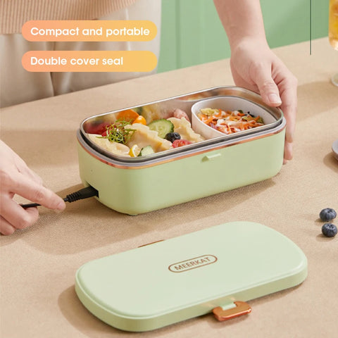 Electric Mini Heated Lunch Box – Portable, Insulated Bento Box Teeny Pandas