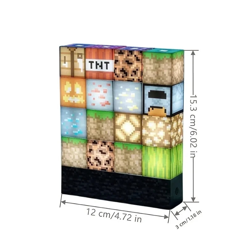 GlowSplice Magnetic LED Building Blocks Set Teeny Pandas