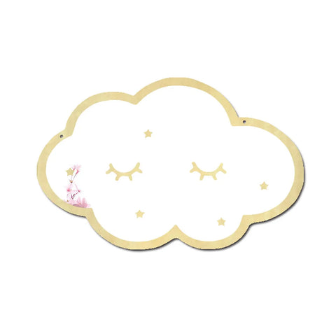 Nordic Style Rabbit Cloud Acrylic Mirror for Kids' Room