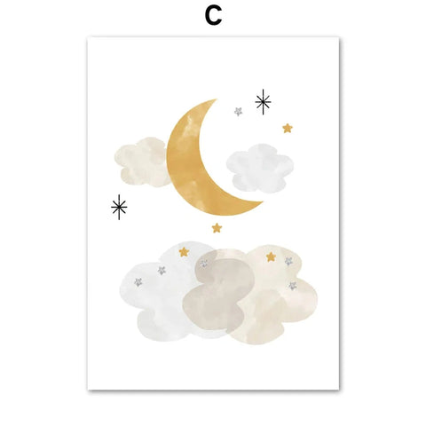 Space-Themed Canvas Prints - Elevate Your Kids Room! Teeny Pandas