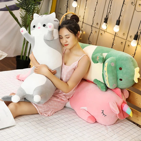 Long Cartoon Animal Plushies
