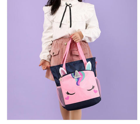 School Rolling Backpack for Girls with Pencil Case and Lunch Bag