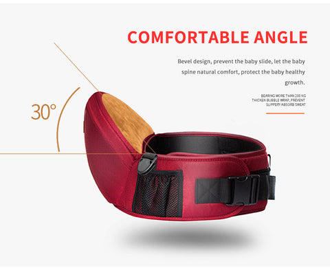 Baby Hip Seat Carrier - Ergonomic Adjustable Waist Stool for Infants