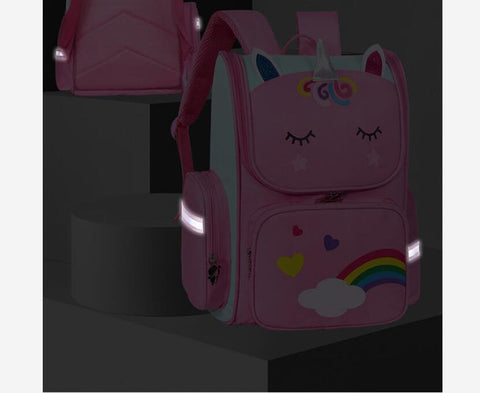 School Rolling Backpack for Girls with Pencil Case and Lunch Bag