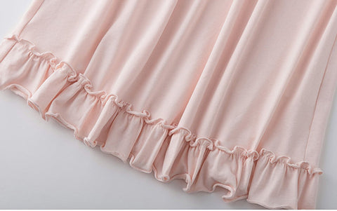 Girl's Lolita Princess  Dress Sleepshirt - Vintage Ruffles Nightgown for Toddler & Kids