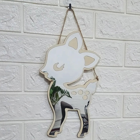 Nordic Style Rabbit Cloud Acrylic Mirror for Kids' Room