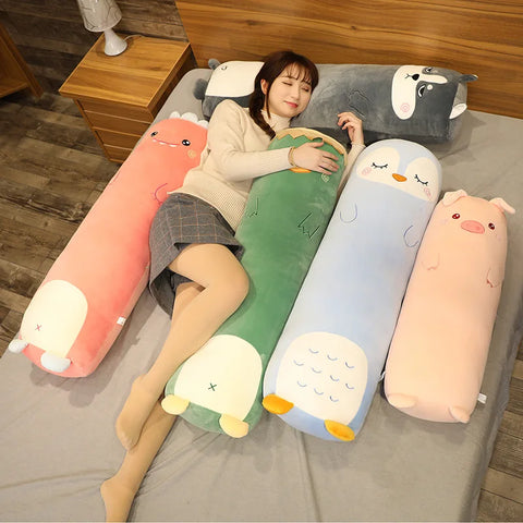 Soft Long Animal Plushie Pillows