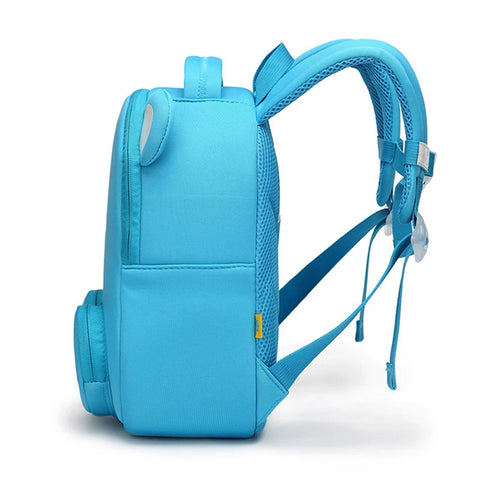 Cute 3D Blue Bear Backpack for Kids