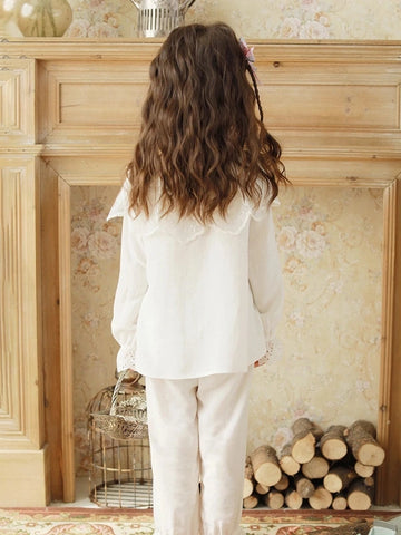 Lolita Embroidered Lace Pajama Sets – Royal Style Sleepwear