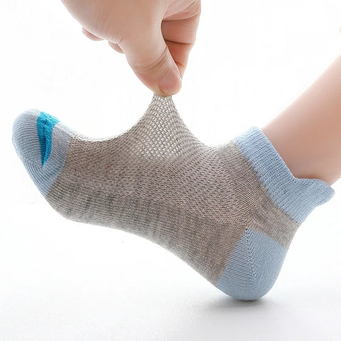 Spring Summer Children’s Mesh Cotton Socks for Boys and Girls