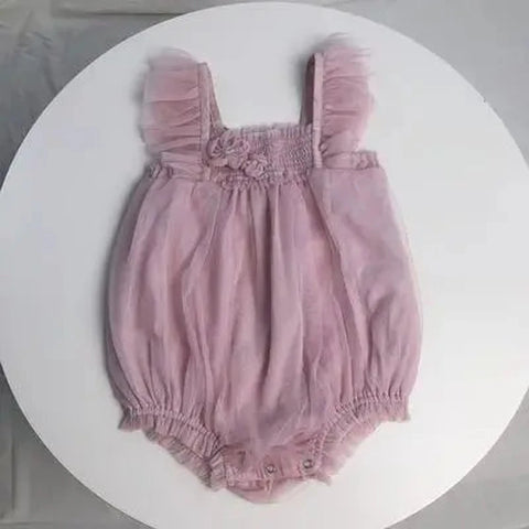 Baby’s Princess Butterfly Romper – Newborn Bodysuit with Wings