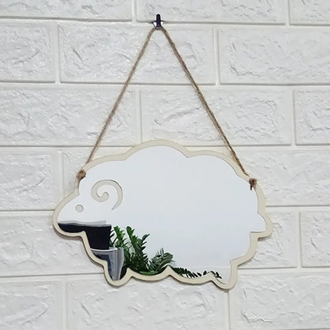 Nordic Style Rabbit Cloud Acrylic Mirror for Kids' Room