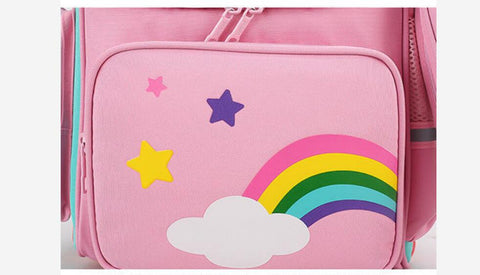 School Rolling Backpack for Girls with Pencil Case and Lunch Bag