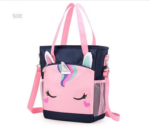 School Rolling Backpack for Girls with Pencil Case and Lunch Bag