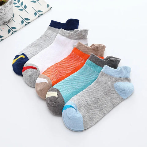 Spring Summer Children’s Mesh Cotton Socks for Boys and Girls